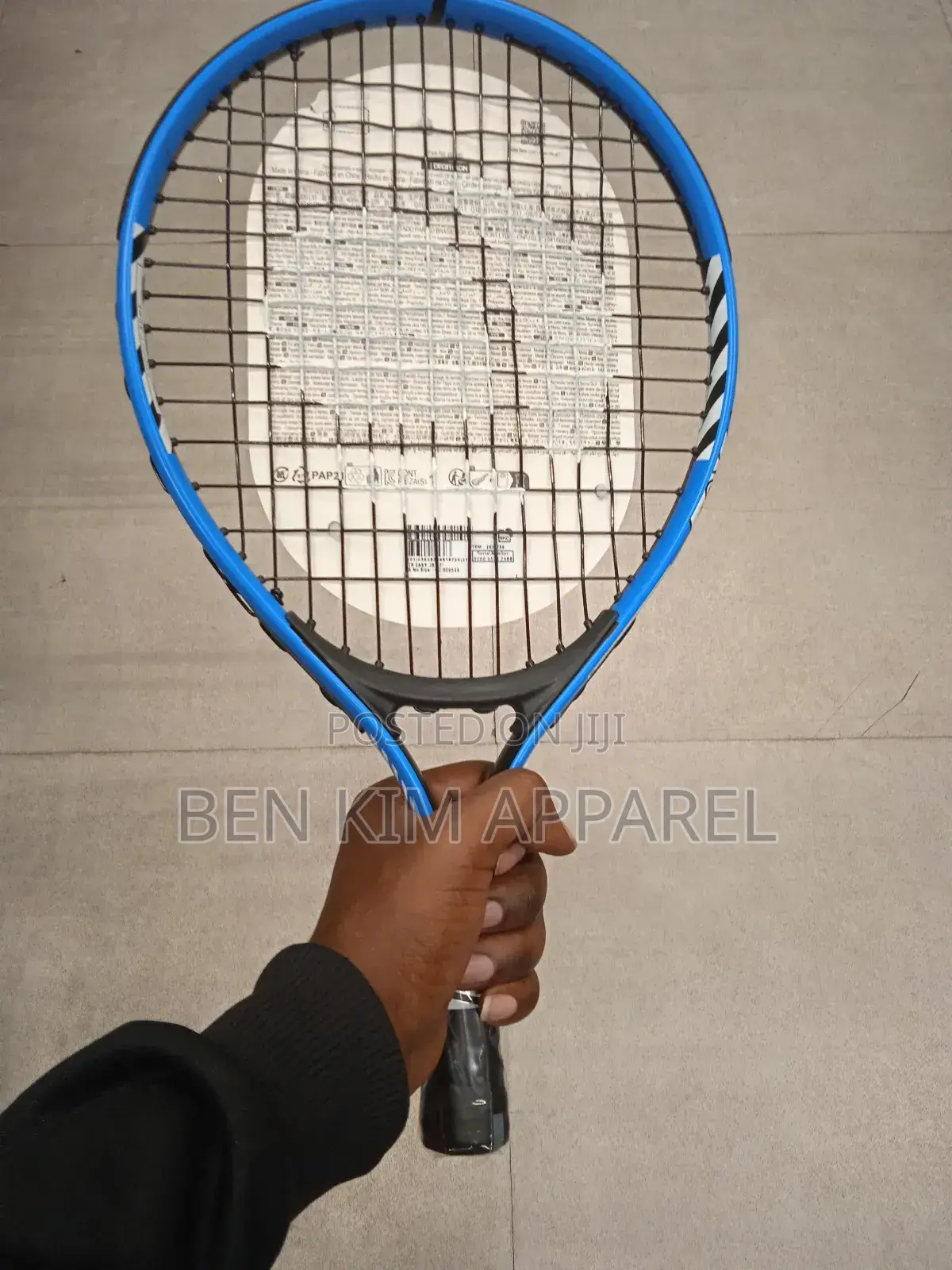 Kids Begginers Tennis Racket Size 17" Blue Under 100cms Tall Height