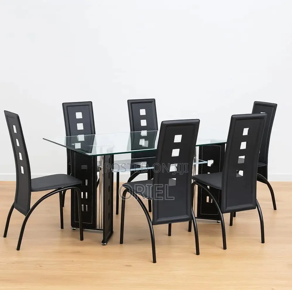Dining Tables; Modern Finish 6-Seater Kitchen Dining Table