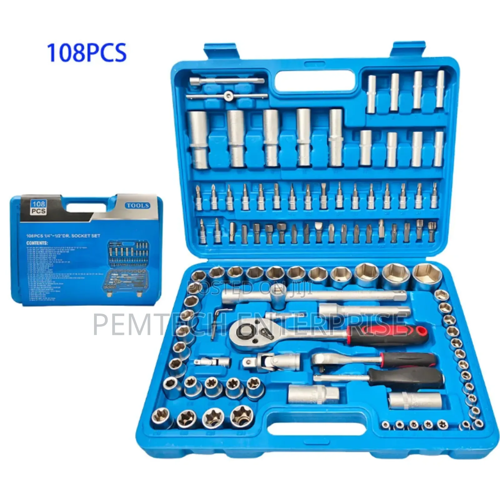 108-Piece Ratchet Wrench and Socket Set