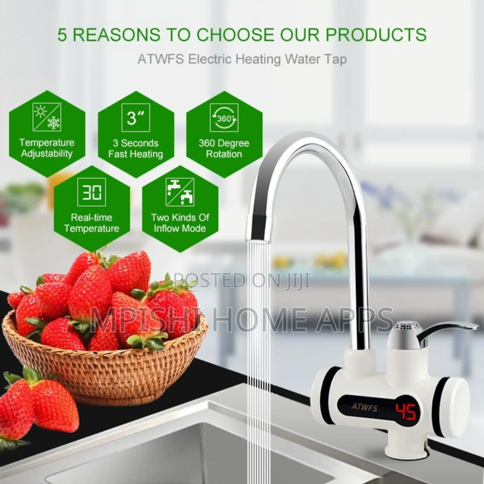 3000w Instant Electric Water Heater Faucet