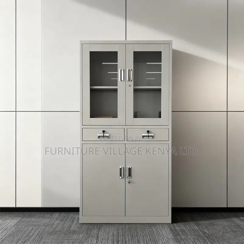 Office Cabinet; 2-door Office Filing Cabinet With 2-drawers
