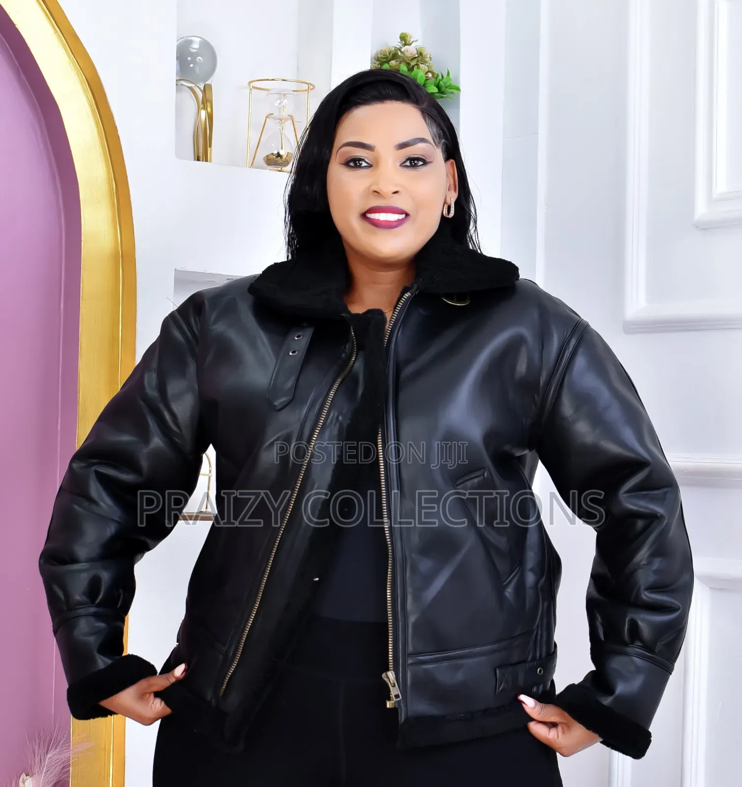 Classy Faux Leather Jacket —Unisex