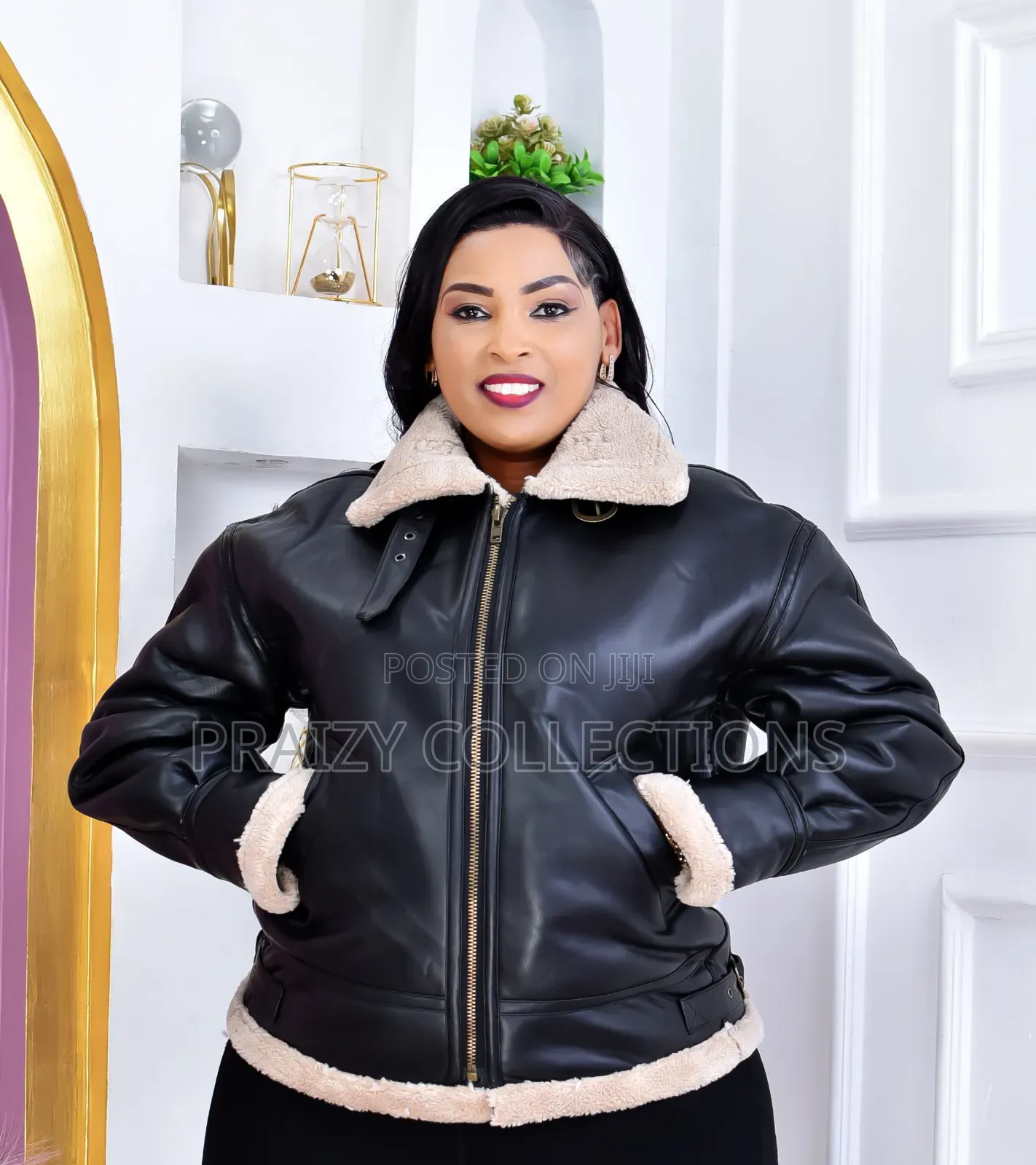 Classy Faux Leather Jacket —Unisex