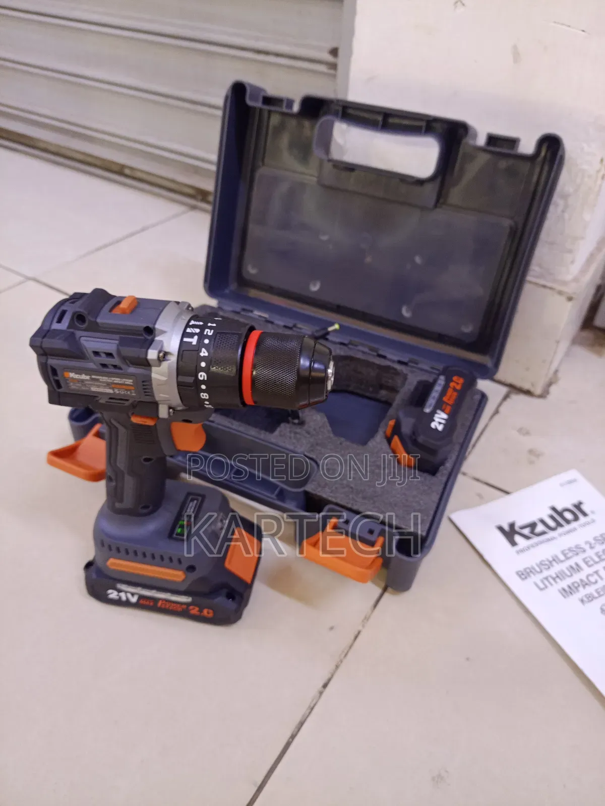 Kzubr 21v Brushless Lithium Electric Impact Drill