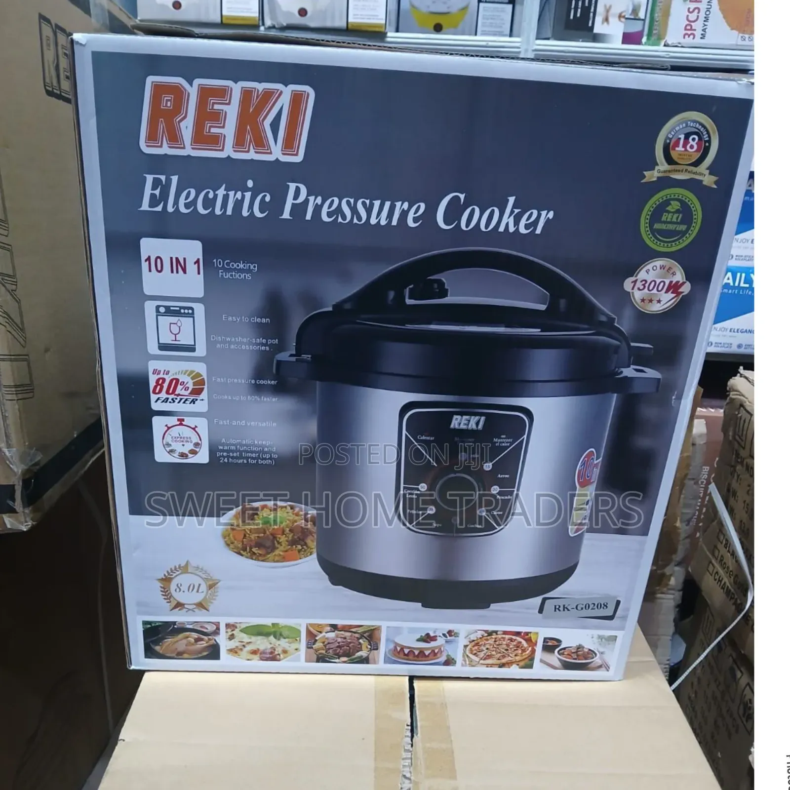 Reki Electric Pressure Cooker 8l 1300w