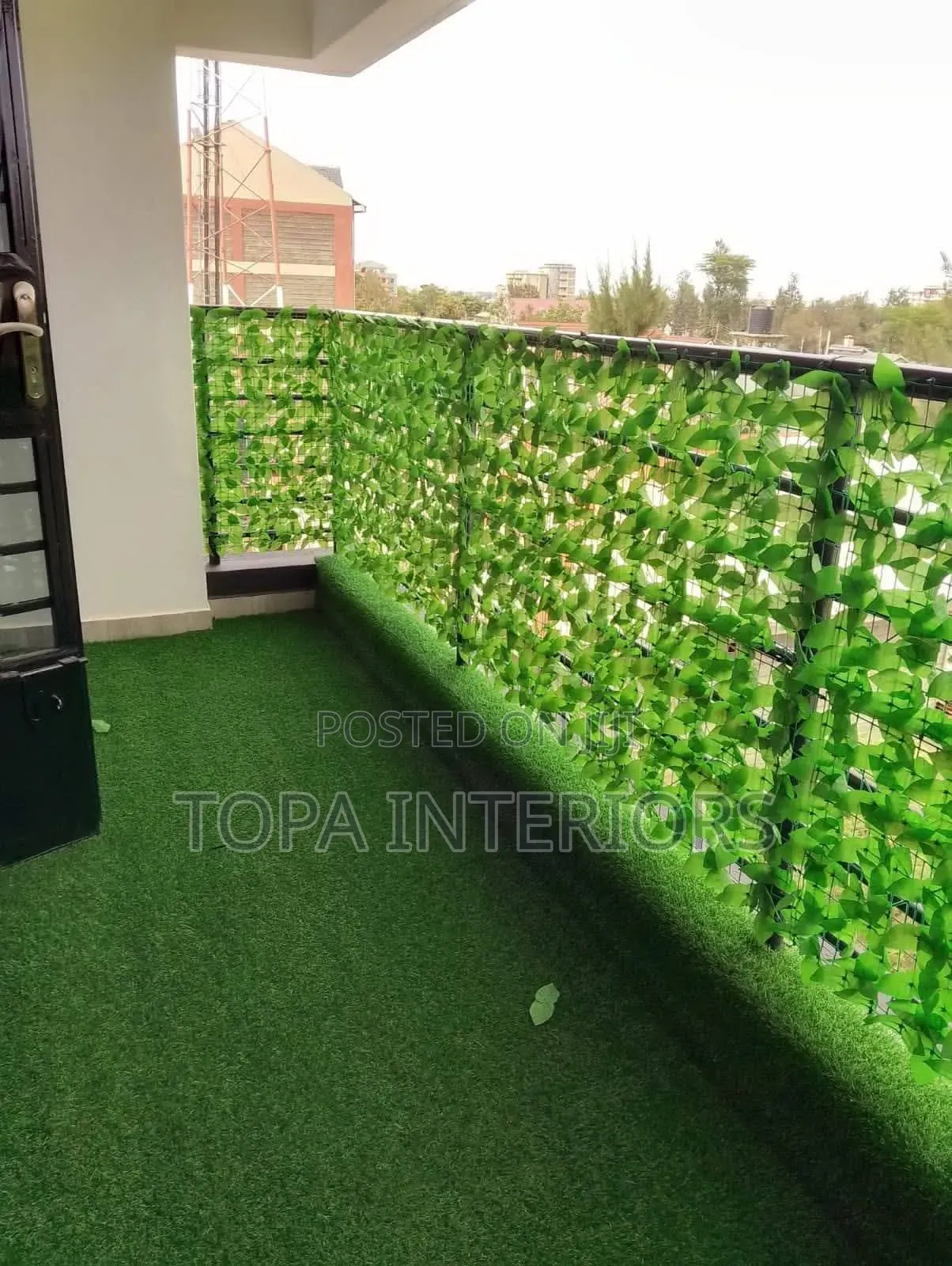 Privacy Screen 1mx3m Roll Green Artificial Balcony Privacy Fence