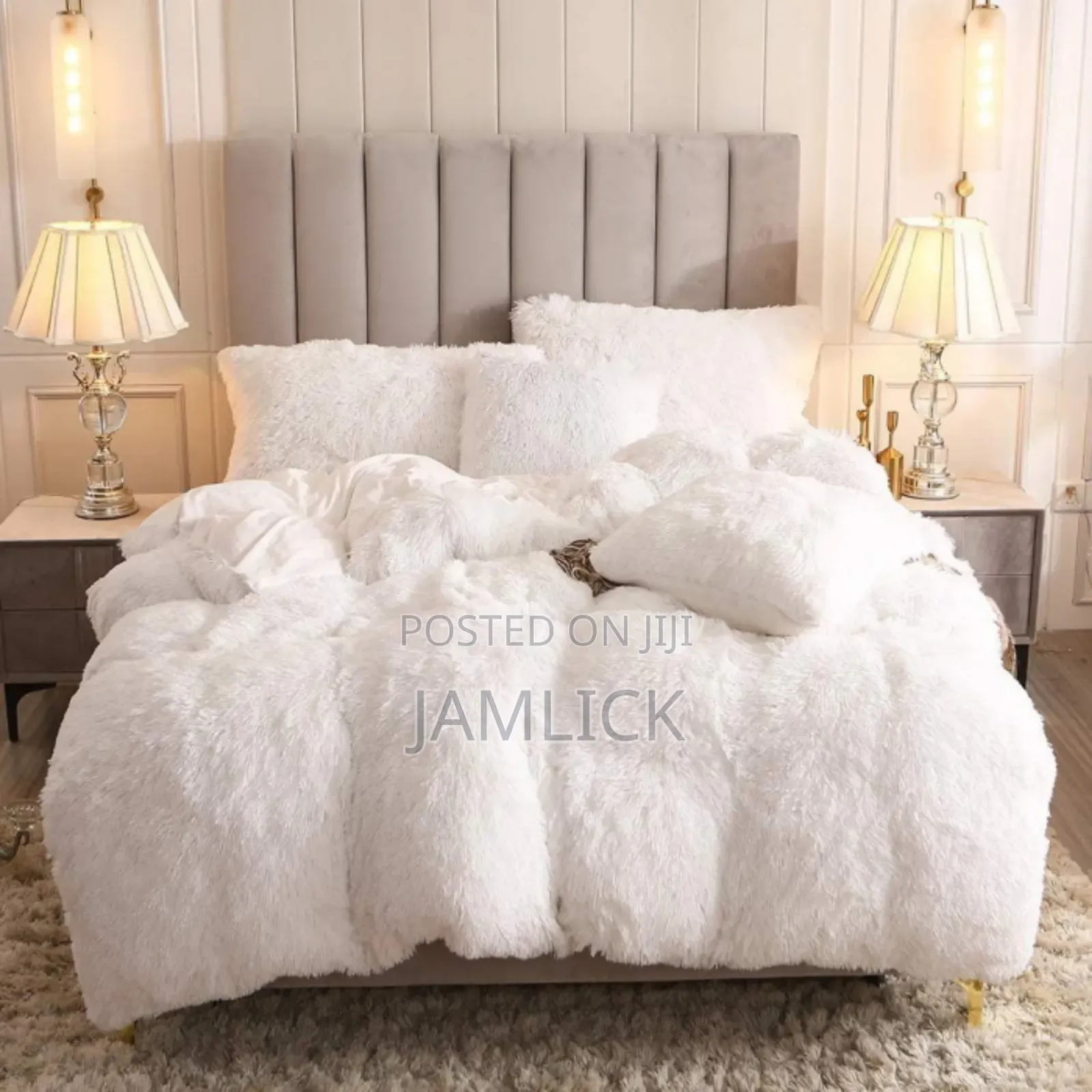 6pc Luxury Designs Velvet Plush Fluffy Duvet Set - Cl