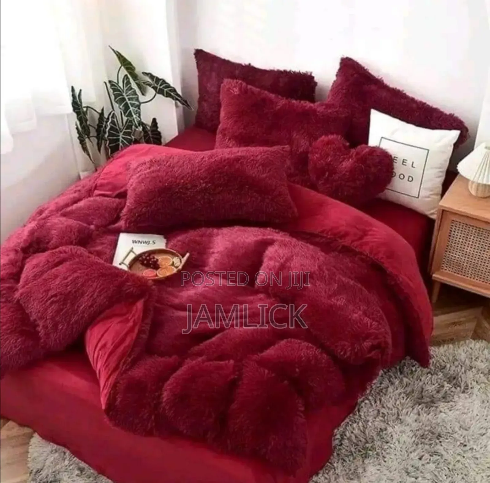 6pc Luxury Designs Velvet Plush Fluffy Duvet Set - Cl