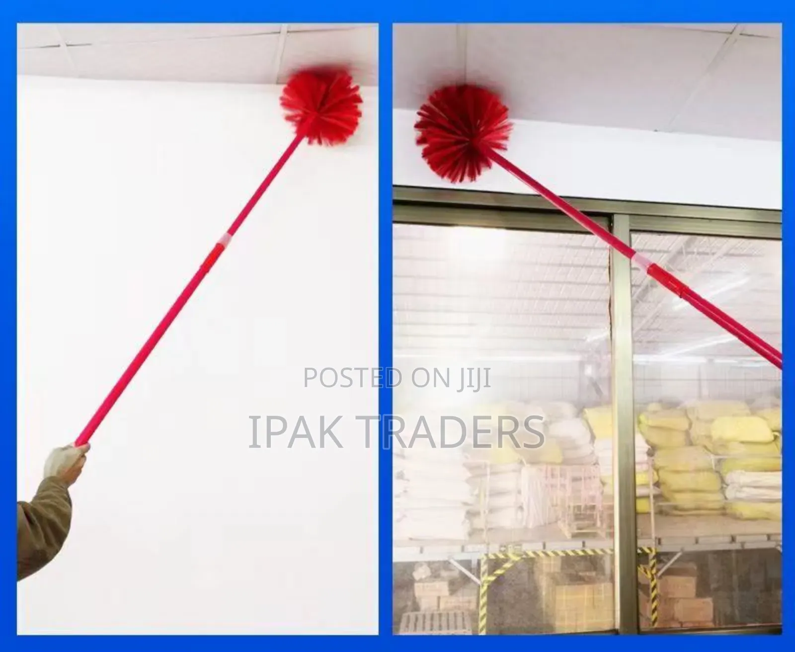 *Extendable Cobweb Broom With Extension Pole, Fan Cleaner