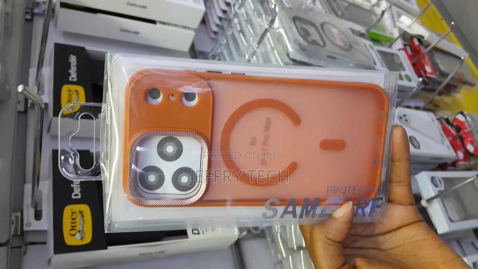 Tocol Magnetic iPhone 17 Pro Max Transluscent Matte Case-Orange