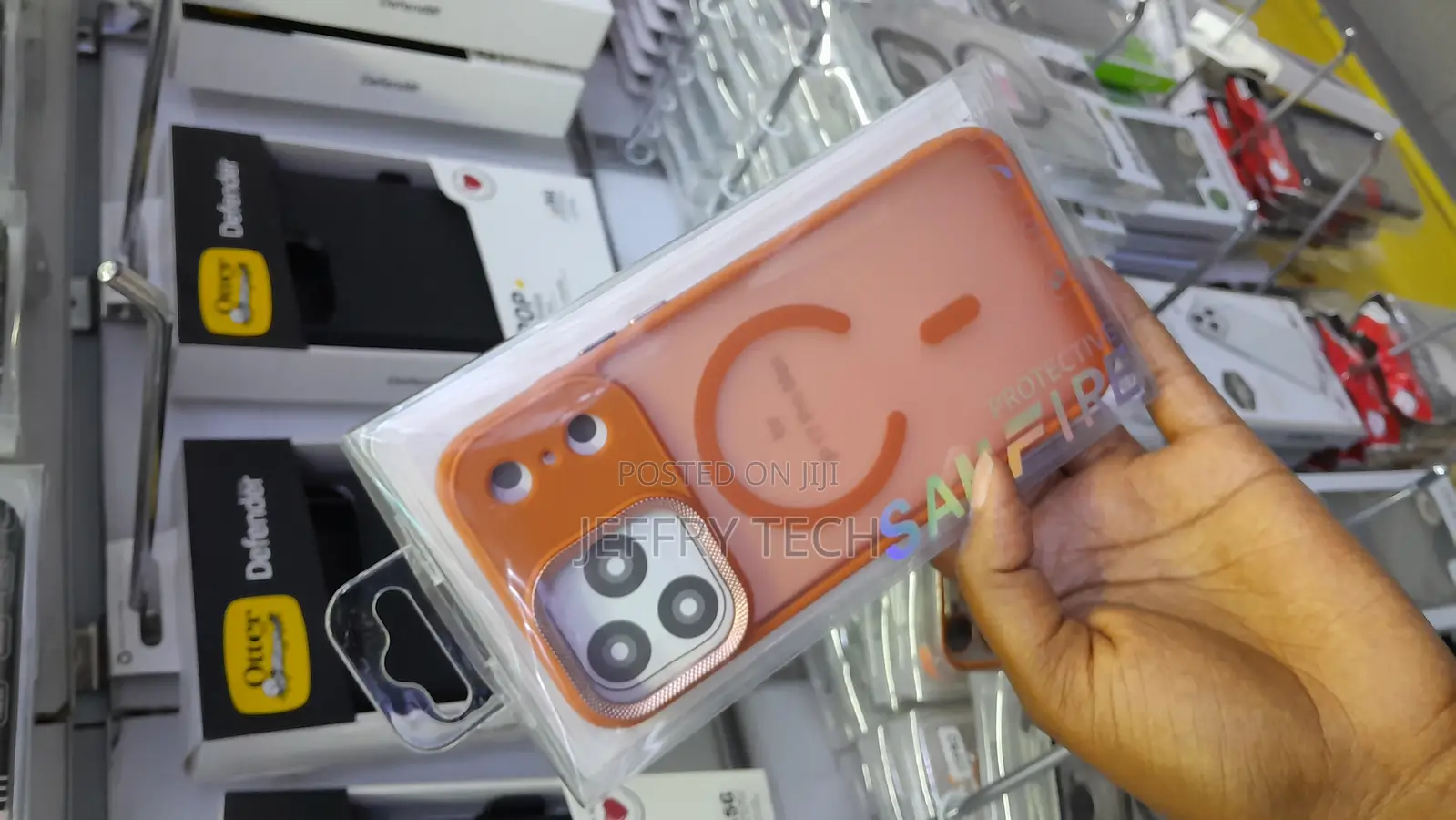 Tocol Magnetic iPhone 17 Pro Max Transluscent Matte Case-Orange