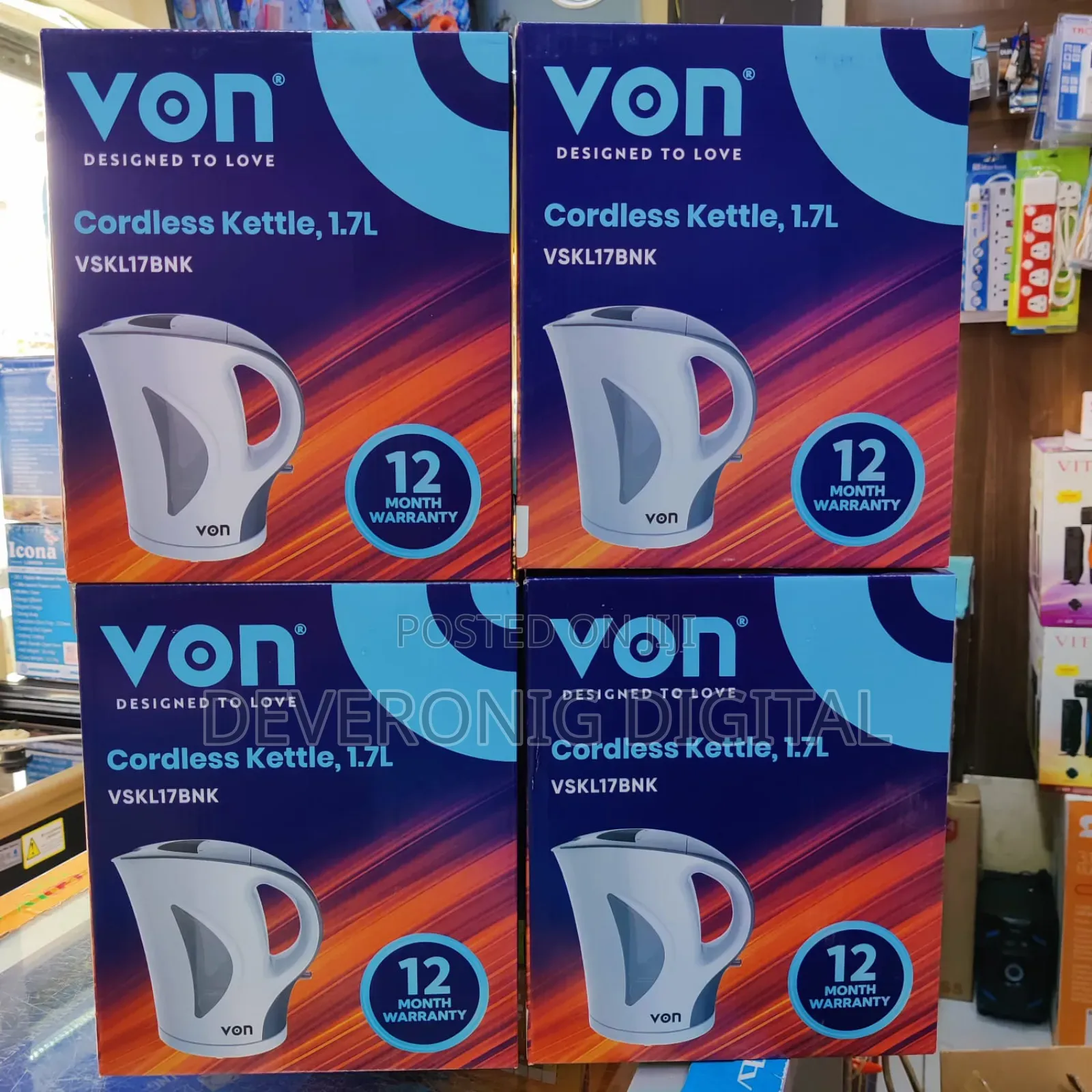 *Von Cordless Electric Water Kettle