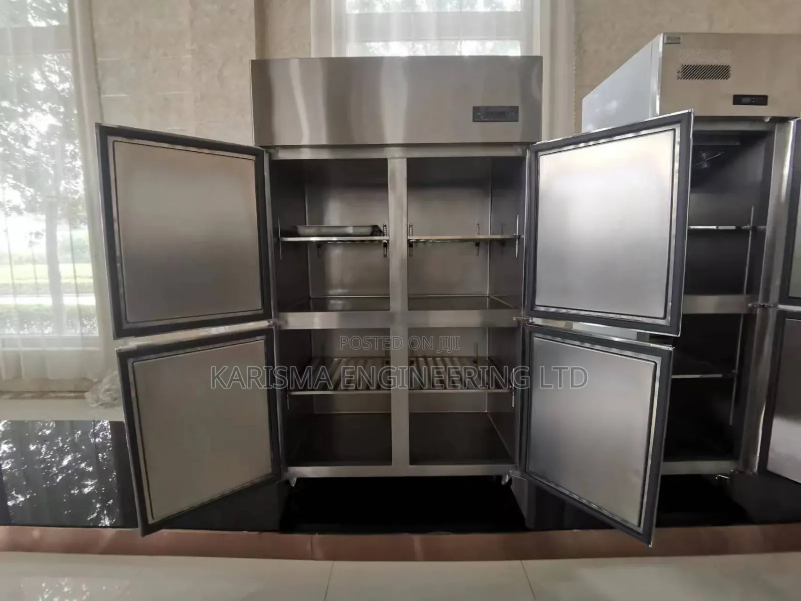 Commercial 4-Door Stainless Steel Freezer