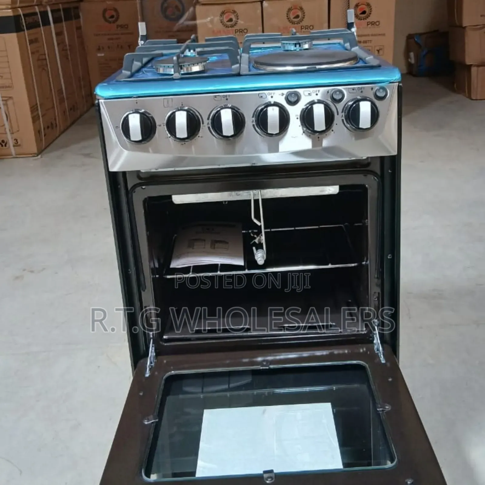 55 Smart Pro 3 Gas + 1 Electric Standing Cooker