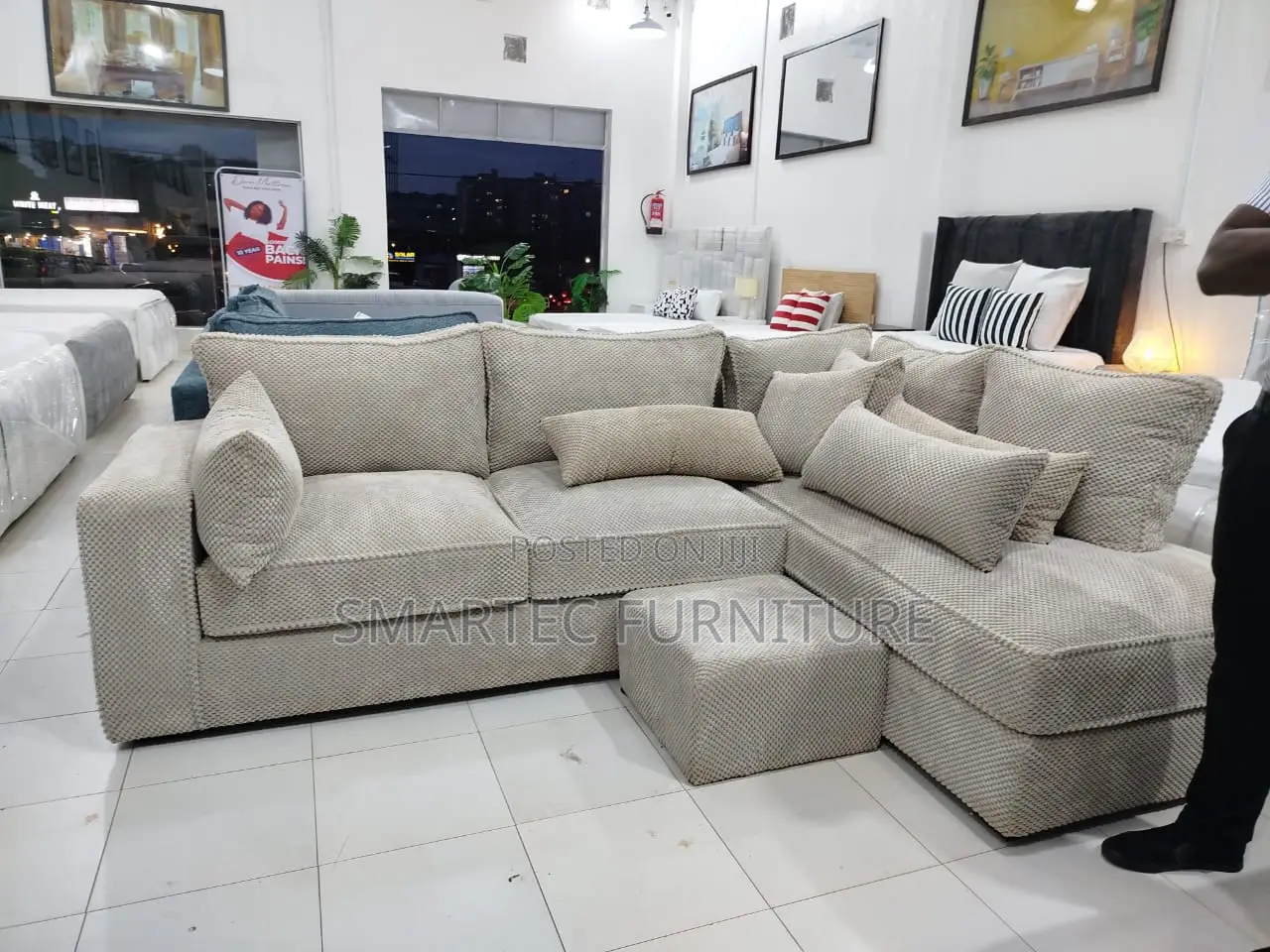 Modern Looking 6 Seater L Seat