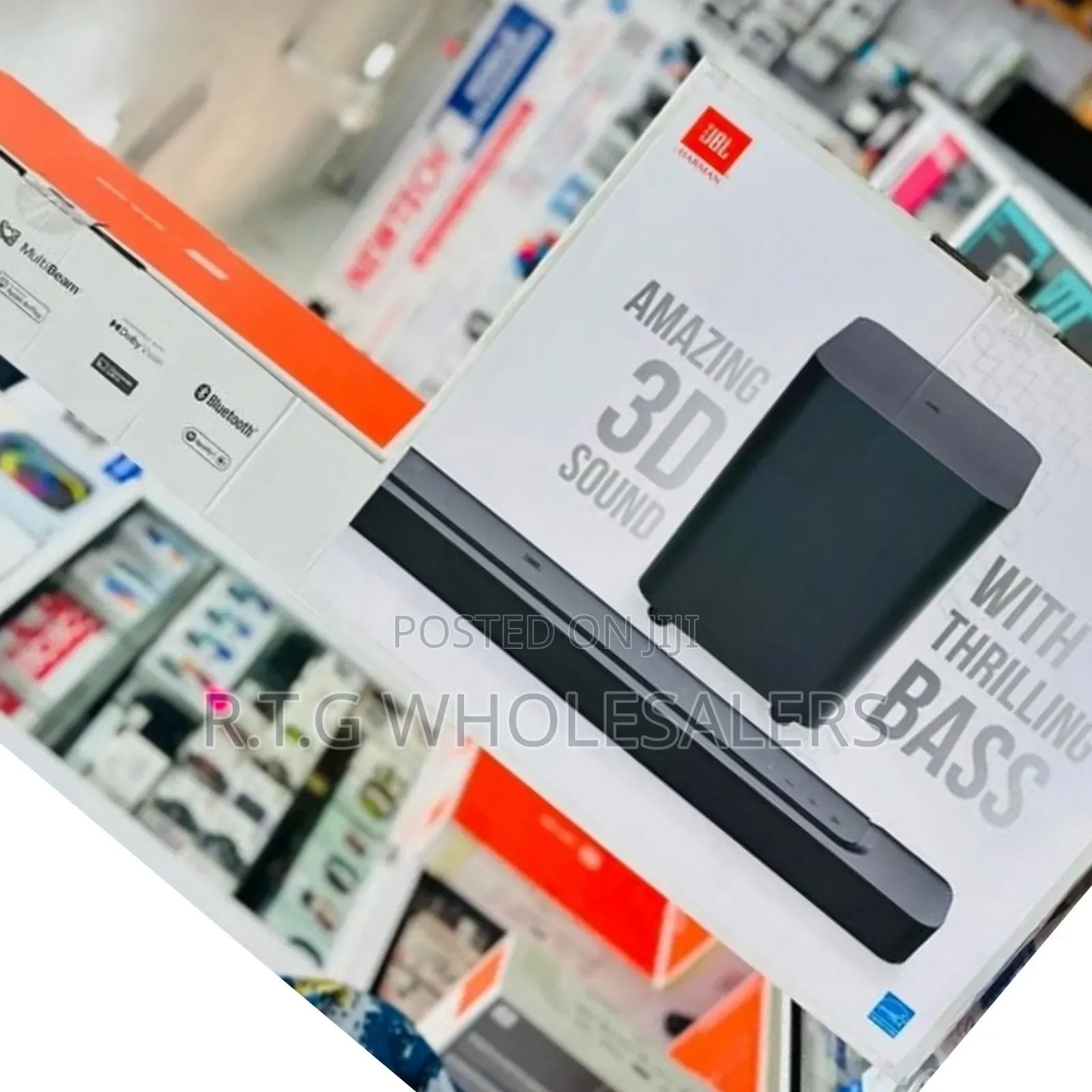 JBL Bar 1000 Soundbar 880w With Subwoofer Detachable Rear Speakers
