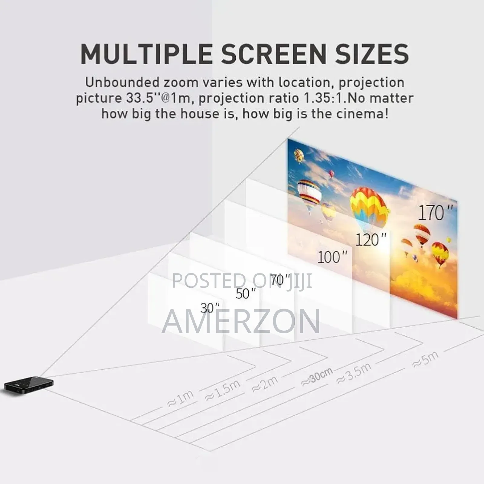Mini Potable Projector Wifi and Bluetooth