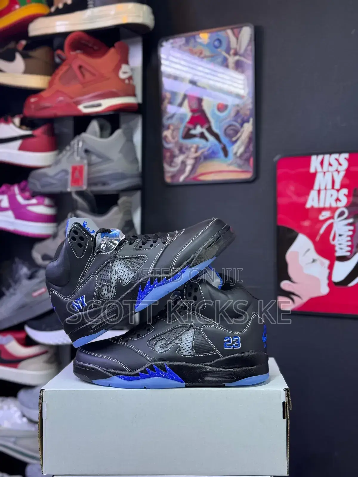 Awake Ny X Air Jordan 5 “Racer Blue/Black”