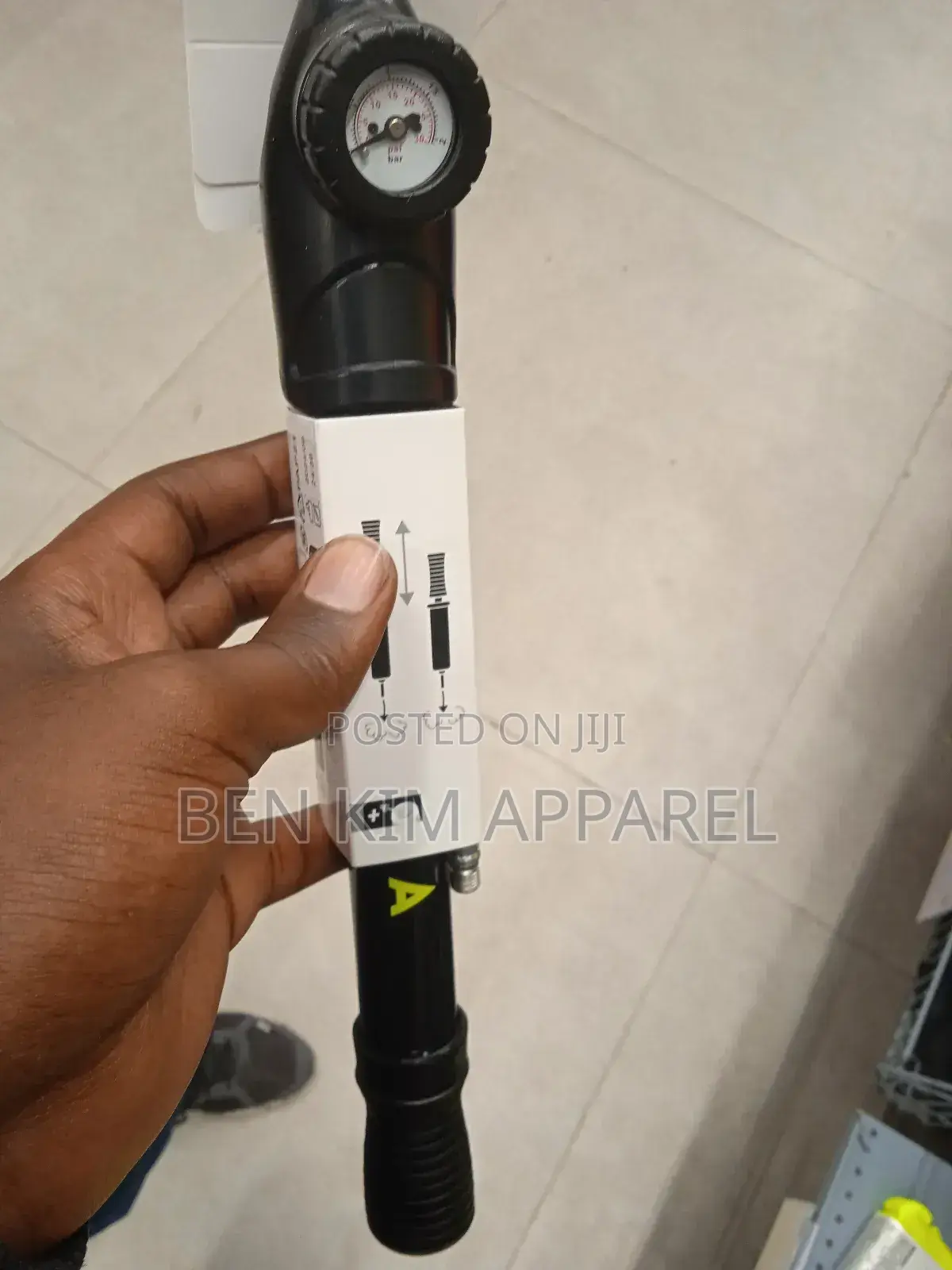 Double Action Hand Ball Pump With Psi Bar Gauge and Hose.