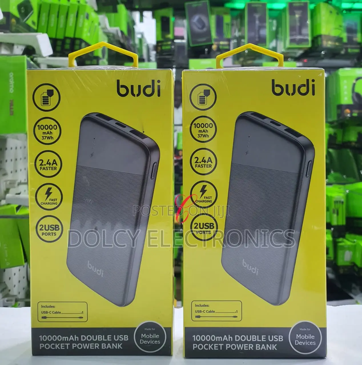 Budi Pb090b 10000mah Double Usb Picket Power Bank