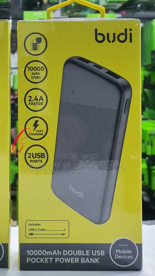 Budi Pb090b 10000mah Double Usb Picket Power Bank