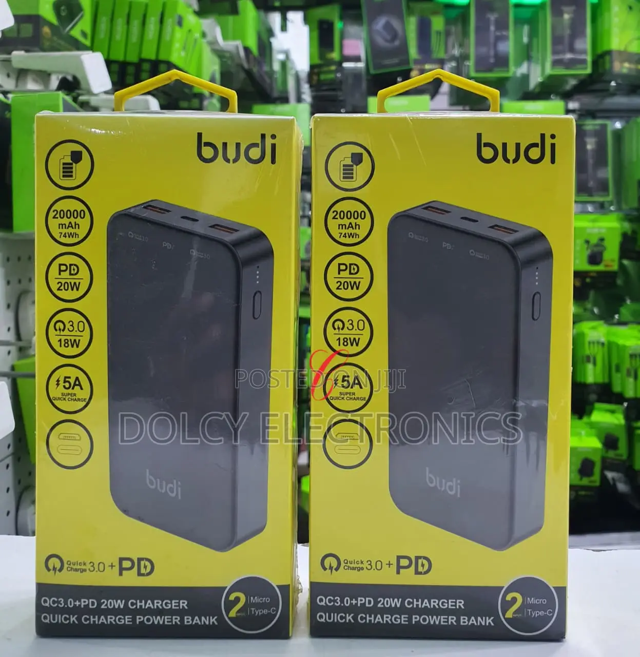 Budi Pb083b 20w 20000mah Quick Charge Power Bank