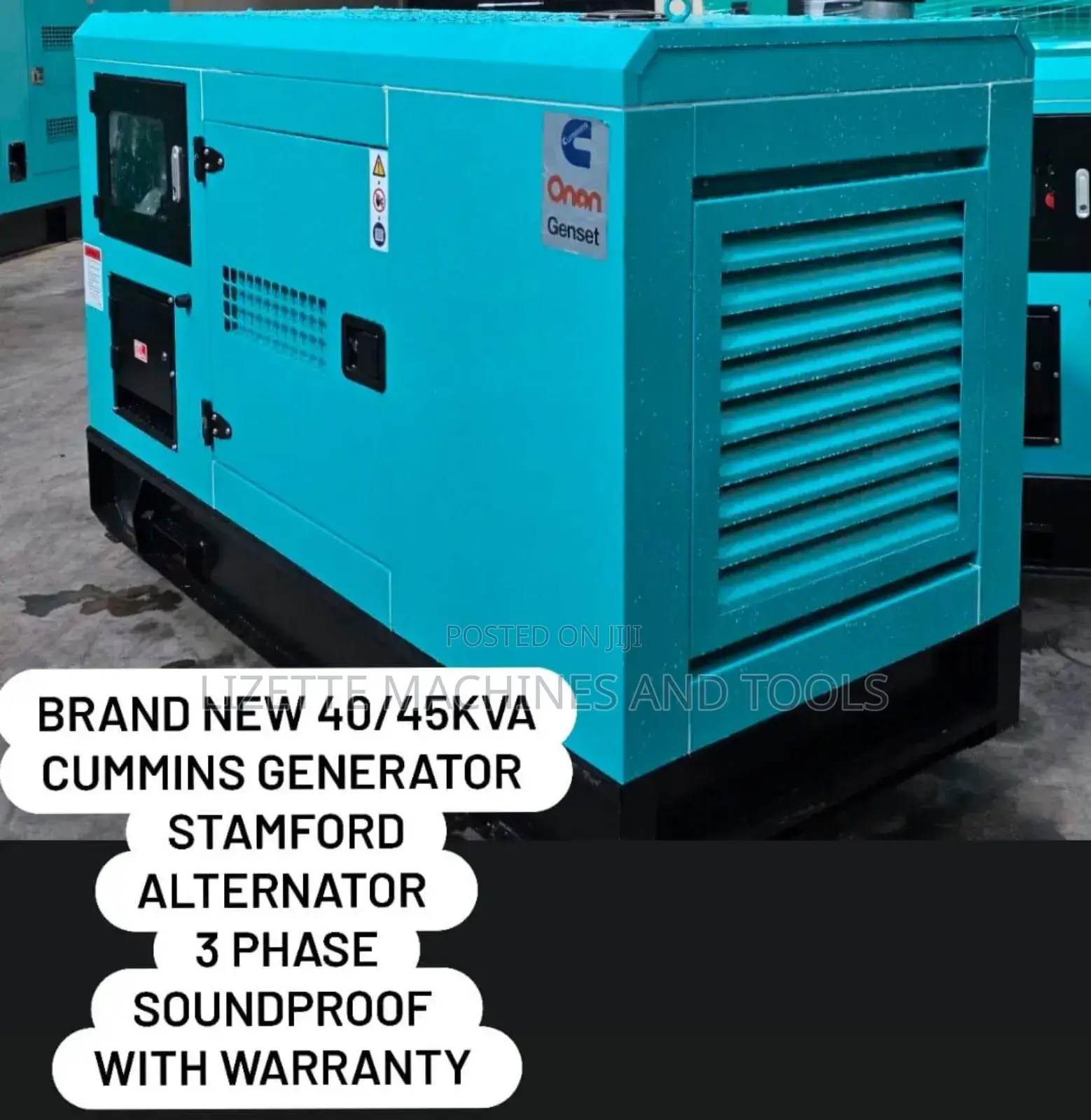 40/45kva Cummins Diesel Generator With Stamford Alternator 3 Phase