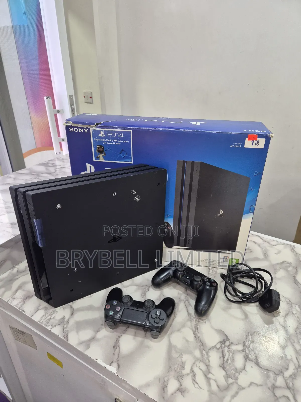 Playstation 4 Pro 1tb With 2 Games and 2 Controllers