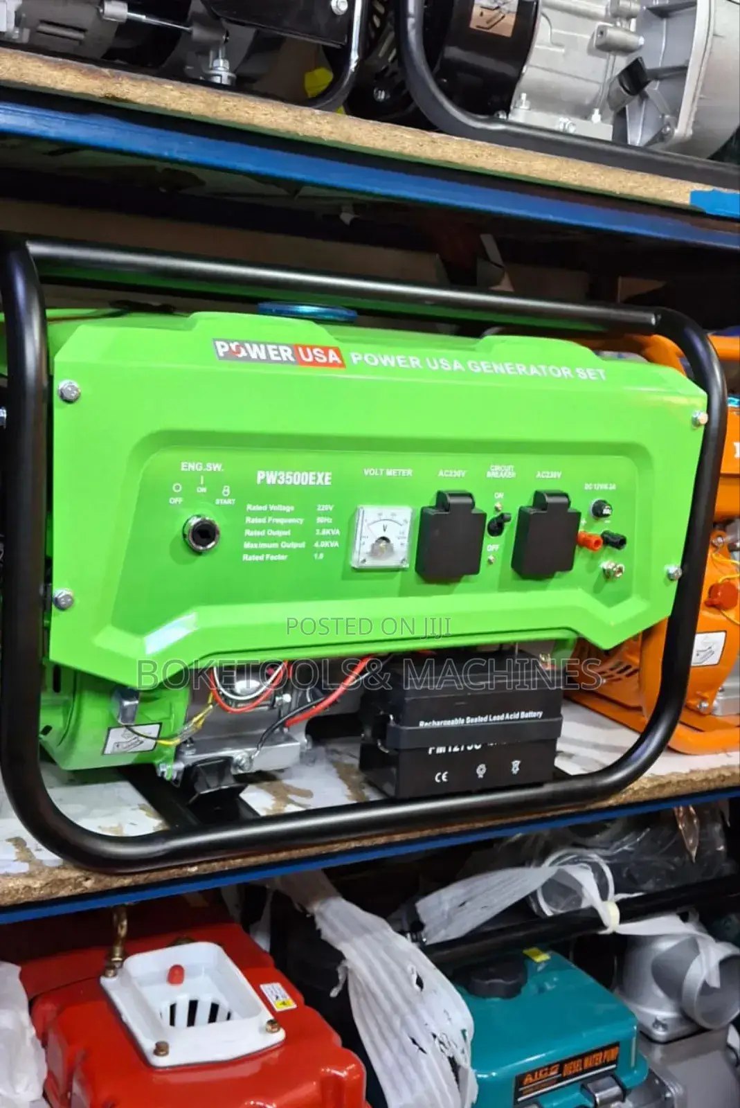 Power Usa 4kva Petrol Generator Keystart