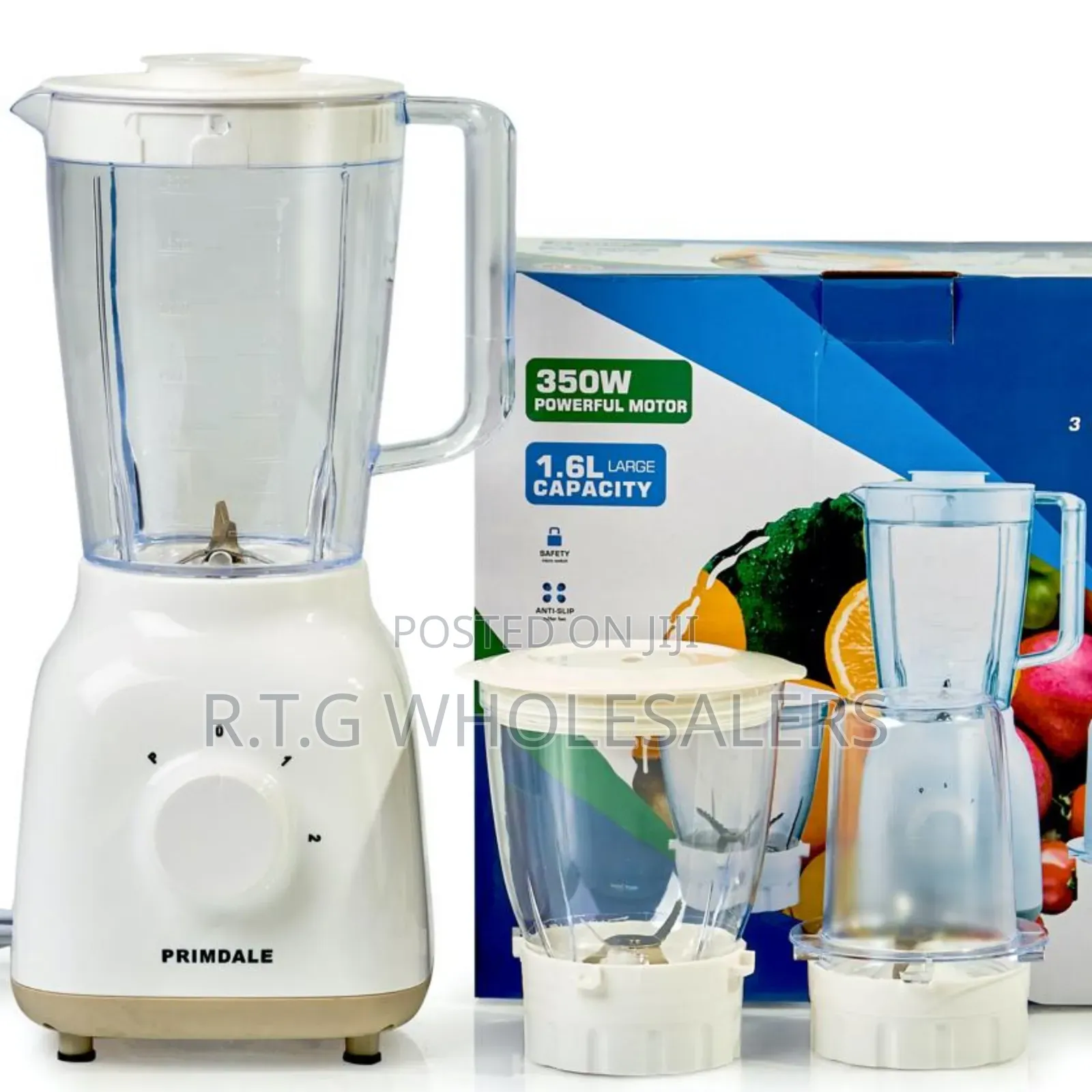 Primdale 3‐In‐1 Food Processor Blender – Multi-Function