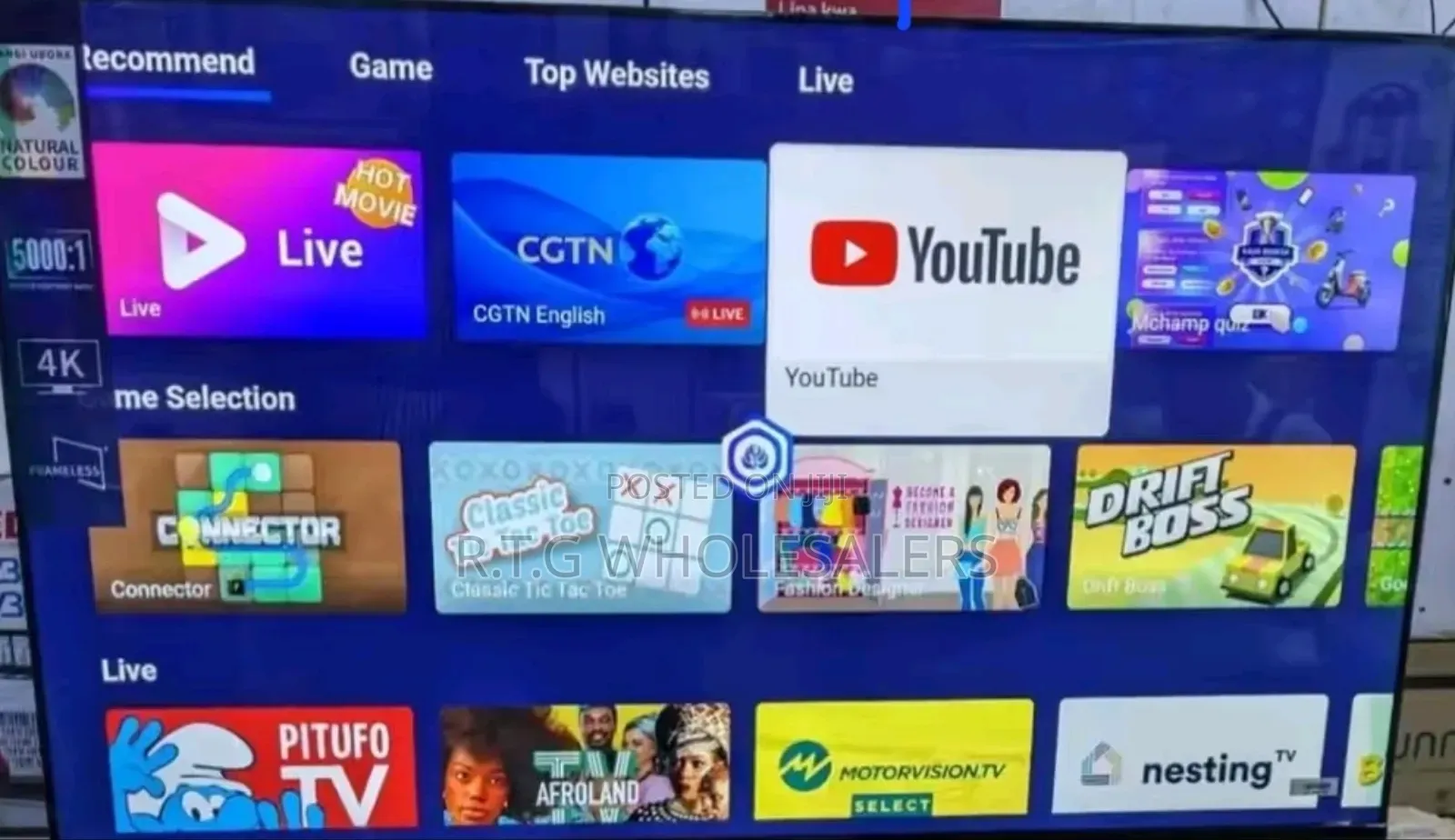 43′′ Goldentech Qled Android Smart Tv With Netflix Youtube