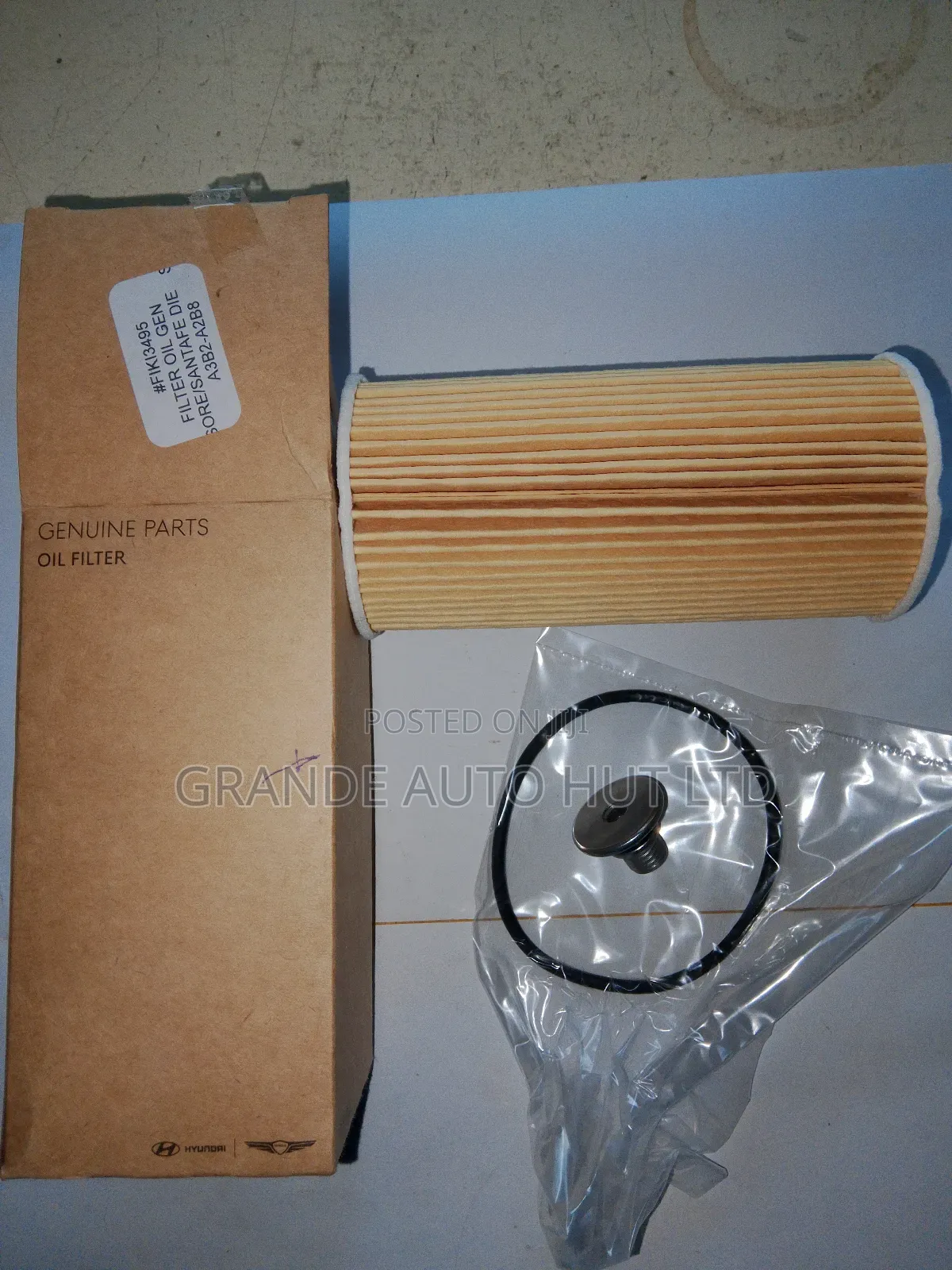 Oil Filter for Hyundai Santa Fe/Kia Sorento Diesel (Genuine)