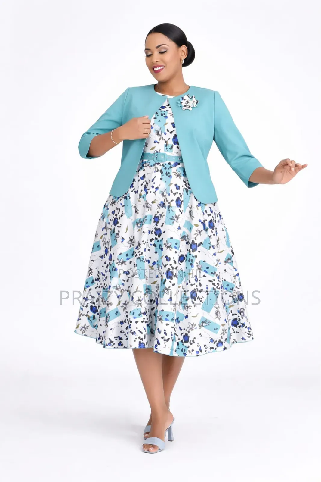 Beautiful 2pc Skater Dress + Jacket Set
