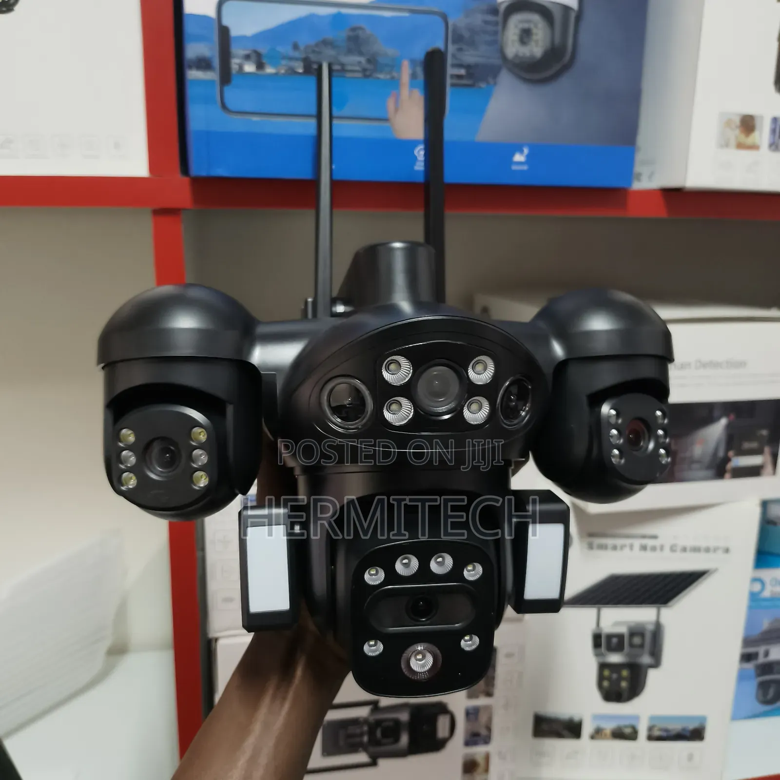 Aov 4 Lens 2 Panels CCTV Surveillance Outdoor Camera