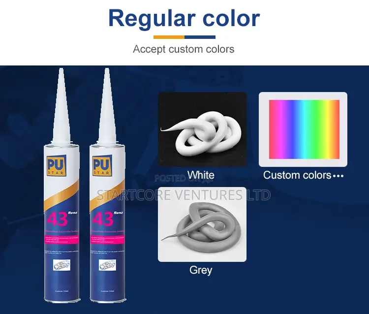 310ml Polyurethane Metal Sealant Renz-43 Black White