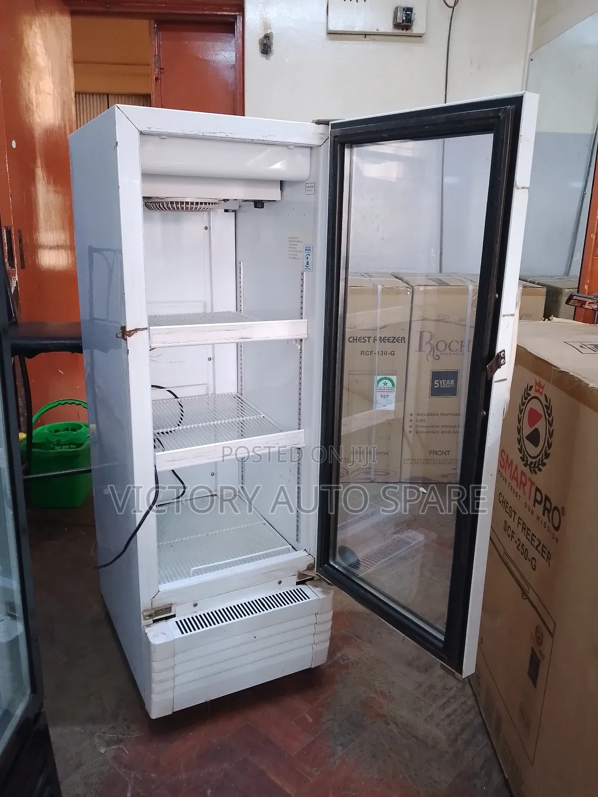 Exuk White Display Fridge