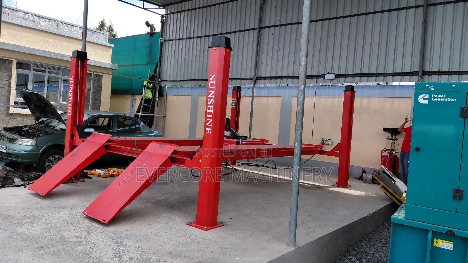 Sunshine Italy 4tonne Four Post Carlift Machine Electric Hydraulic.