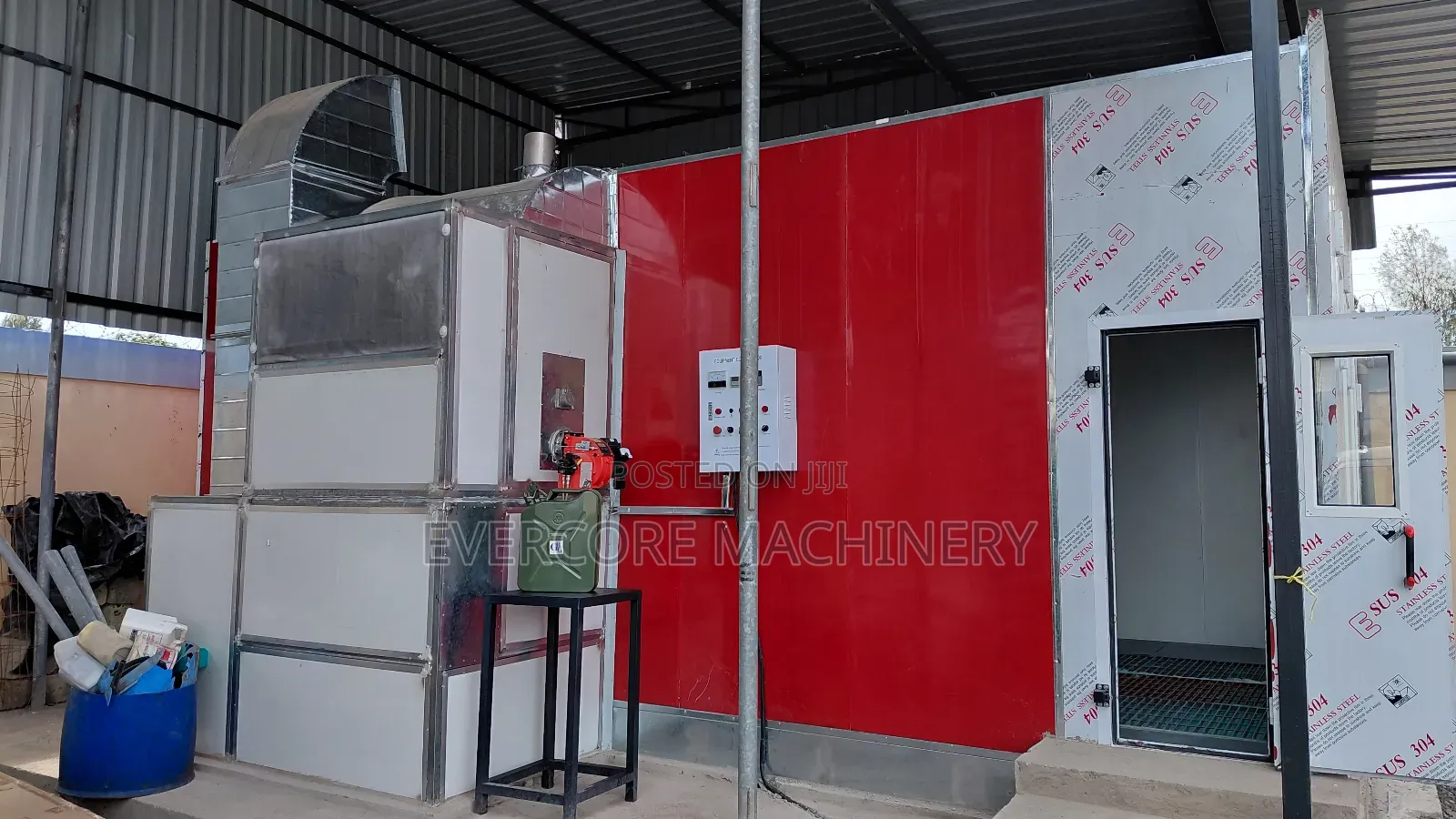 Commercial Vehicle Paint Drier Spray Booth Machine With Diesel Heaters