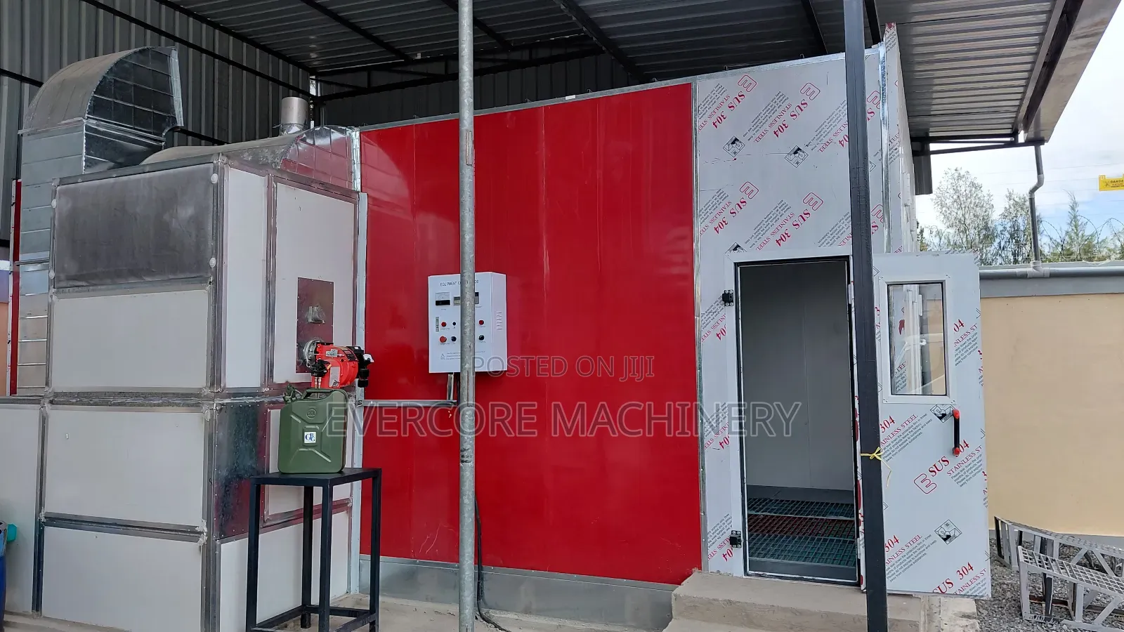Commercial Vehicle Paint Drier Spray Booth Machine With Diesel Heaters