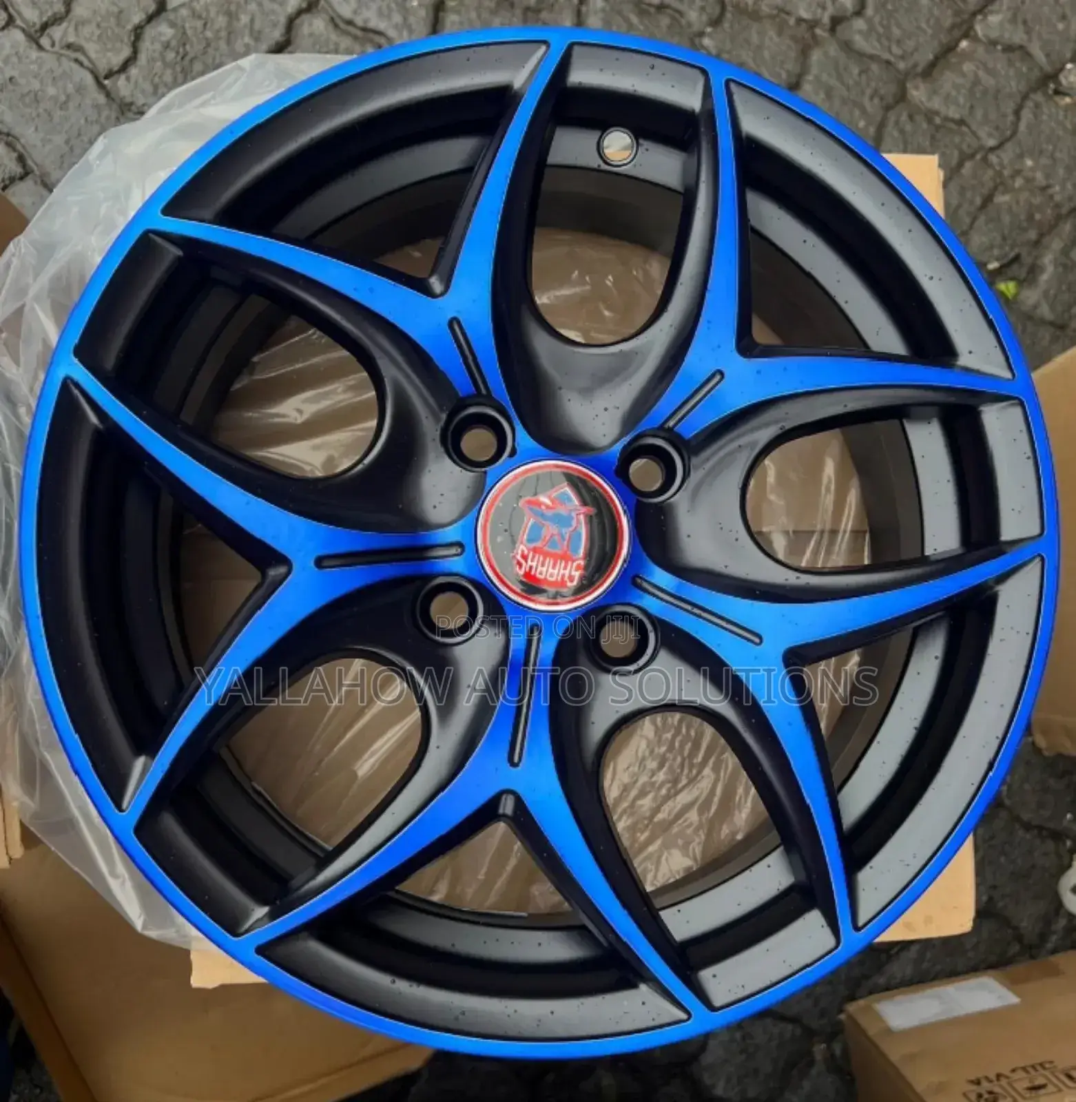 15-Inch Blue Alloy Rims | Stylish Durable Car Rims Kenya
