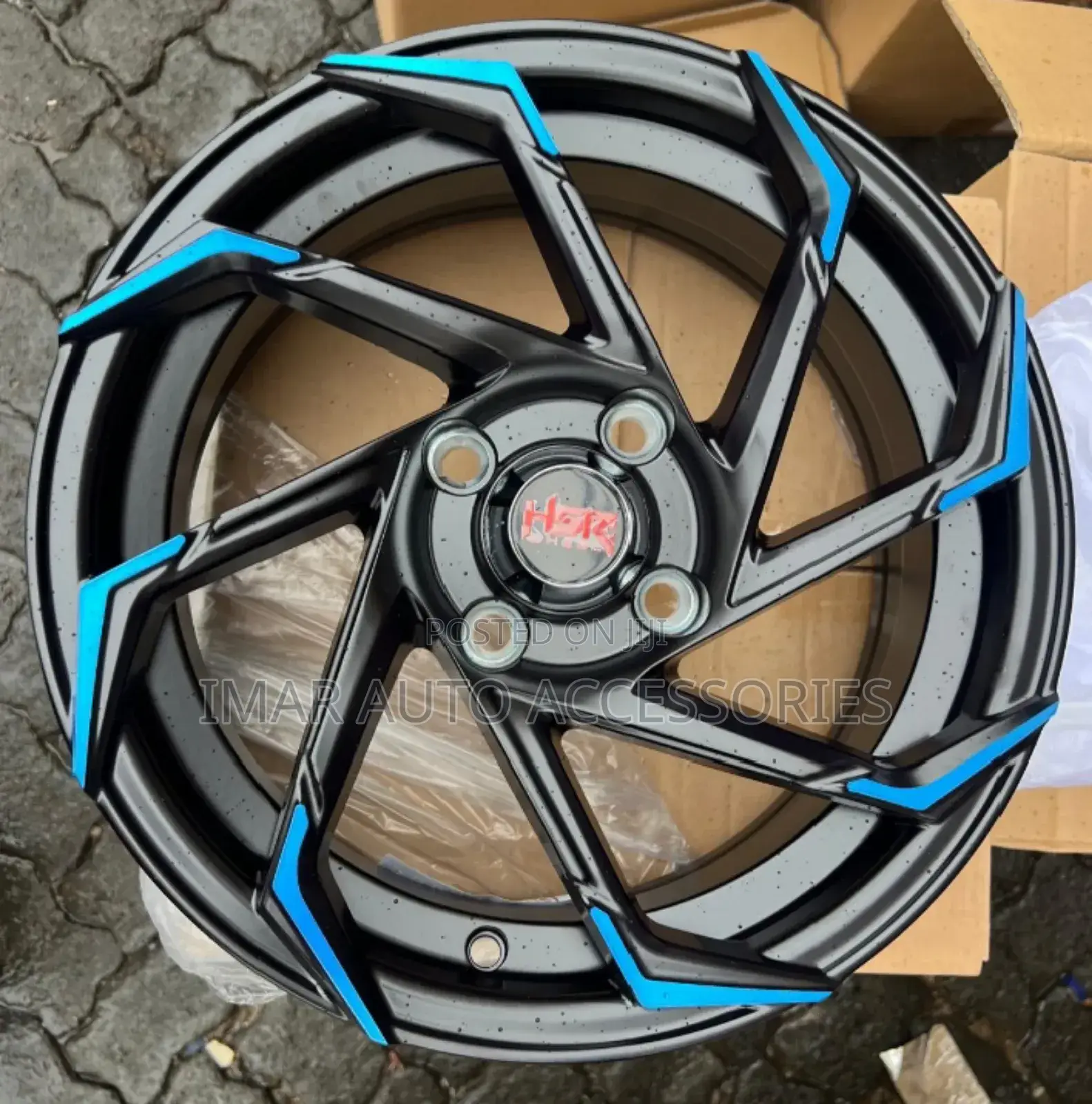 15-Inch Blue Alloy Rims | Stylish Durable Car Rims Kenya