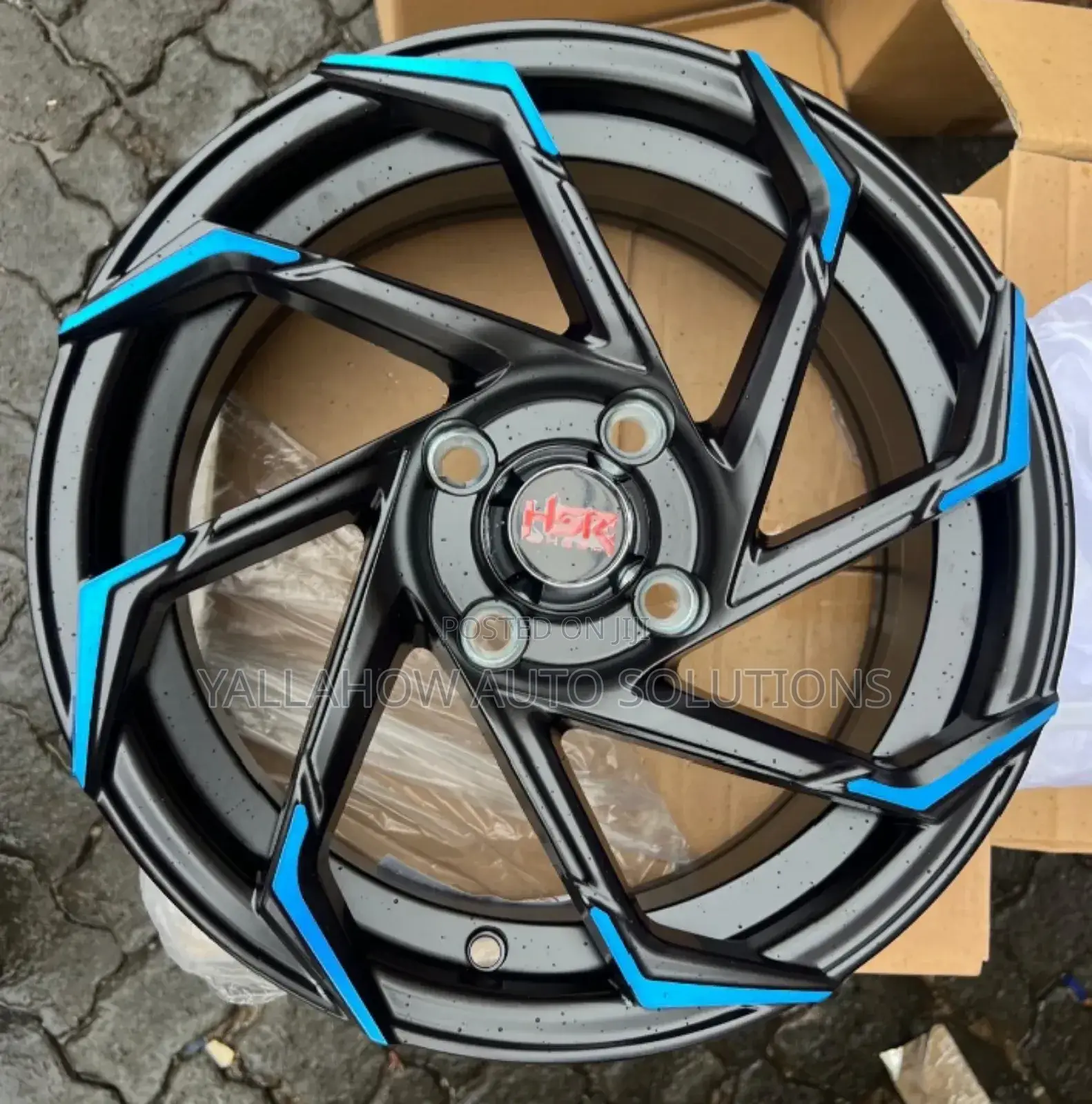 15-Inch Blue Alloy Rims | Stylish Durable Car Rims Kenya