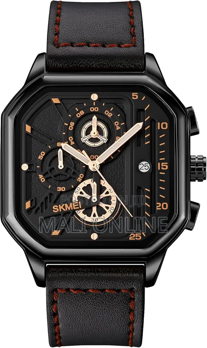 Skmei 1963 Chronograph Quartz Watch for Men Leather Strap