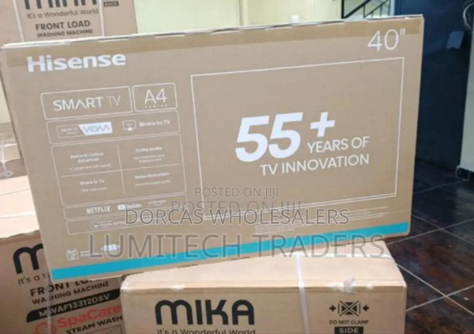 Restocked Hisense 40inches Smart Tv