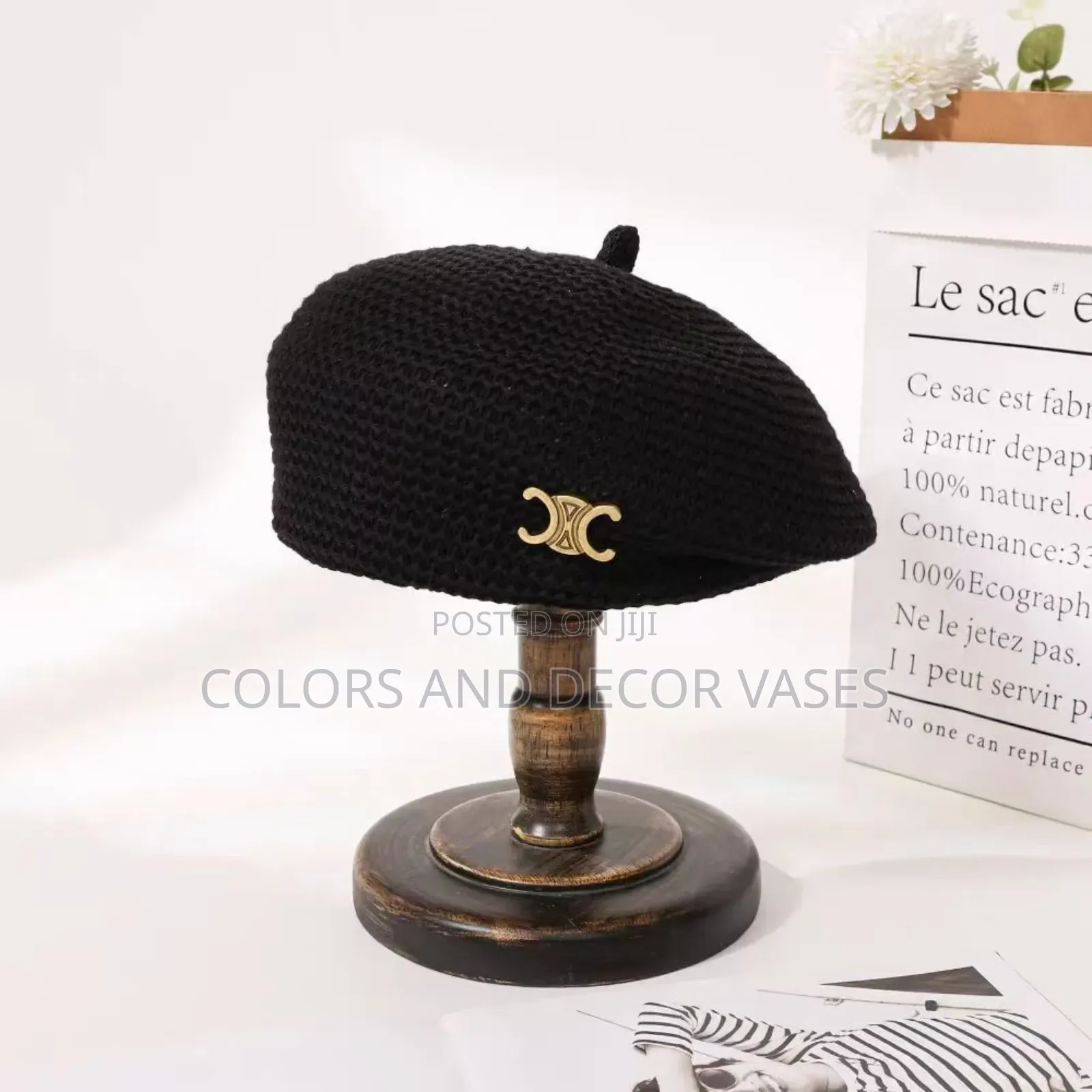 Berets in Black and Beige