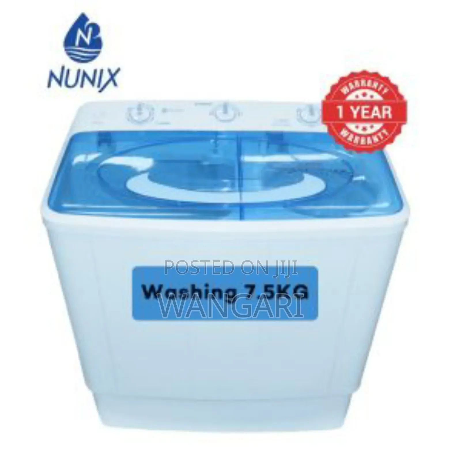 Nunix Brand New 7.5 Kg Washing Machine