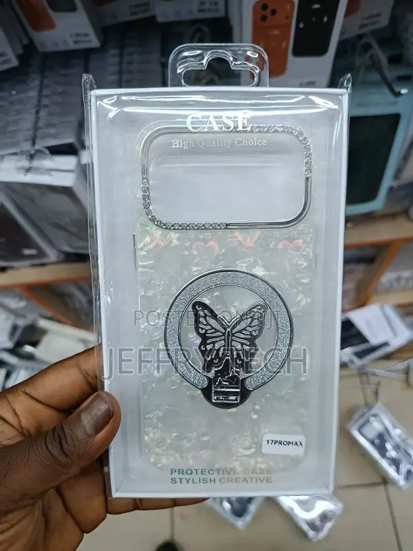 Magnetic Case for iPhone 17 Pro Max Magsafe With Butterfly Design