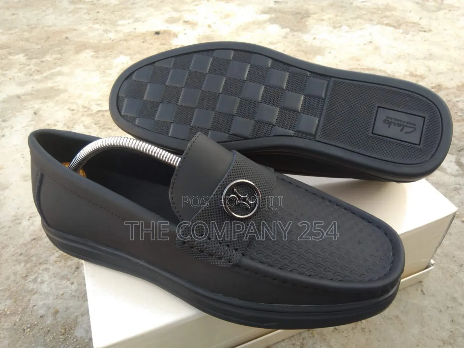 Men Casual Designer Rubber Sole Leather Loafers Shoes