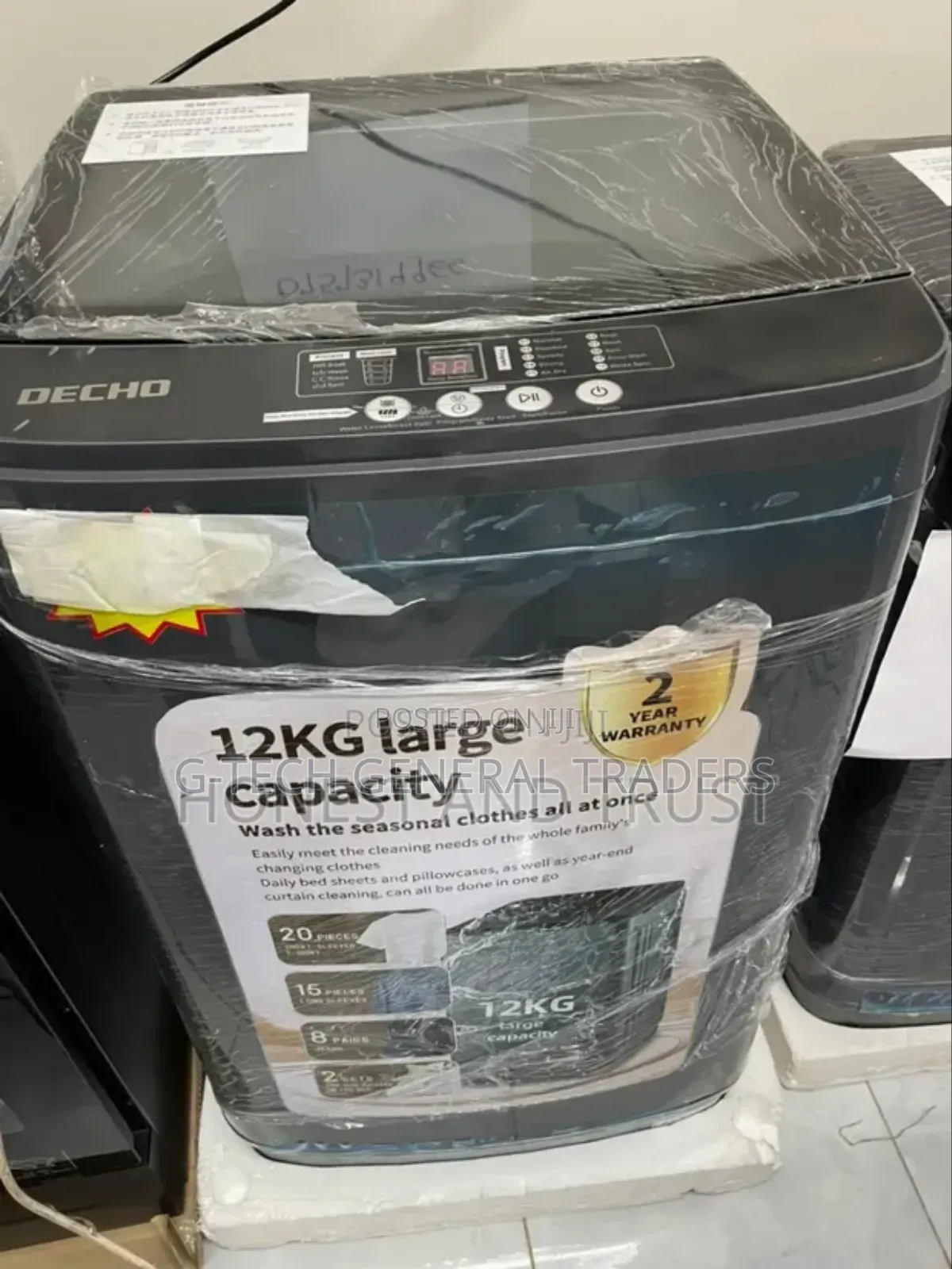 Decho 12kg Top Loader Fully Automatic Washing Machine