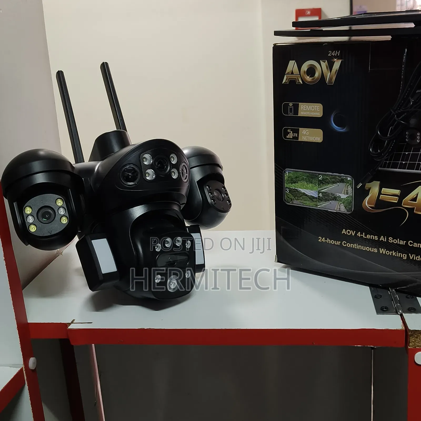Solar Camera With 24hour Continuous Video Recording 4g Enabled 4lens
